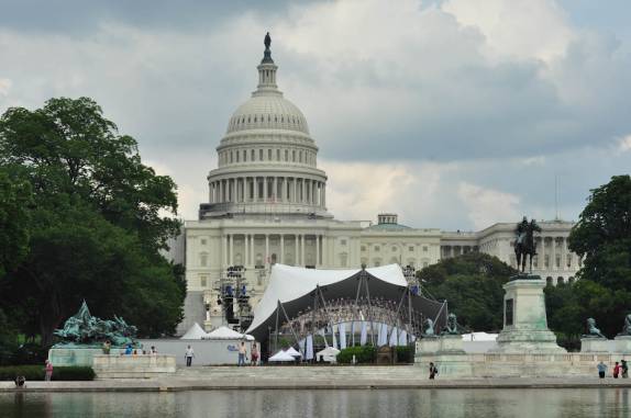 O prédio do Congresso, em Washington DC, capital dos Estados Unidos